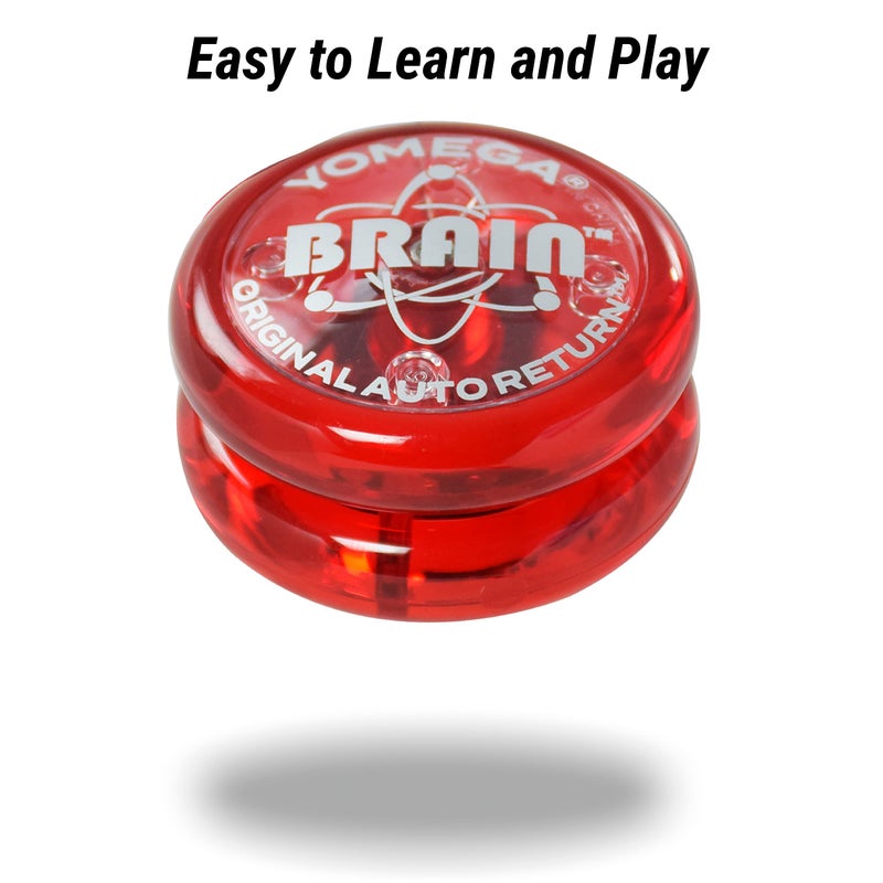 Yomega The Original Brain - Professional Yoyo for Kids and Beginners, Responsive Auto Return Yo Yo Best for String Tricks + Extra 2 Strings & 3 Month Warranty (Red) - Image 3